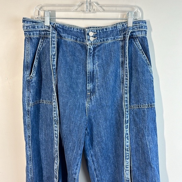 Hudson Tie Waist Wide Leg Trouser Size 34 - Picture 10 of 16